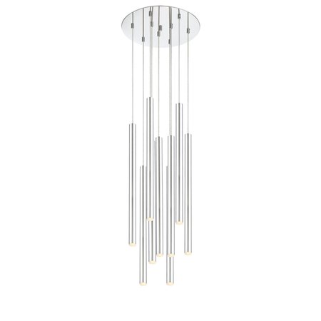 Z-LITE Forest 9 Light Island/Billiard, Chrome & Chrome 917MP24-CH-LED-9RCH